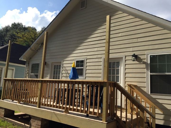 q ideas for back porch roof metal too loud gabled too expensive