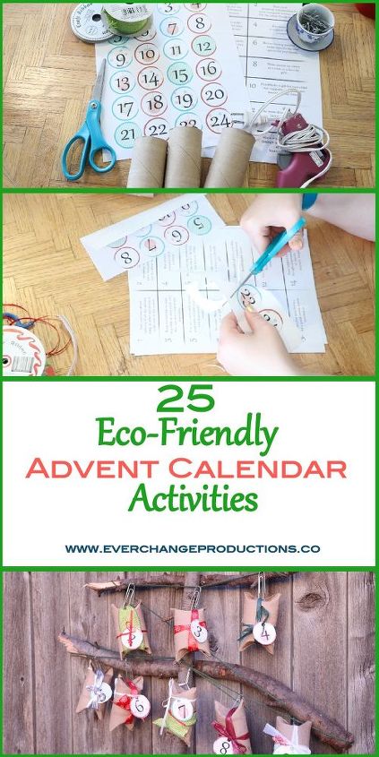 eco friendly advent calendar activities