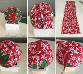 no sew quilted christmas ornament