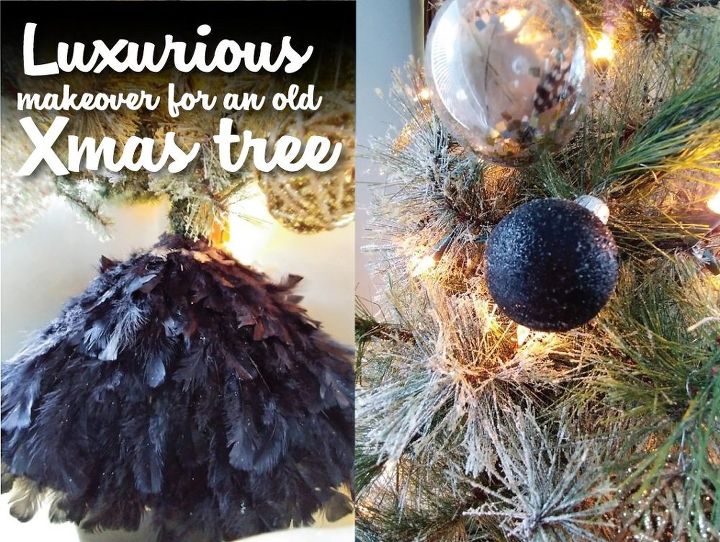 luxurious makeover for an old xmas tree