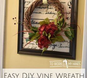 easy diy vine wreath a problem solving thrift store repurpose