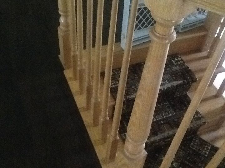 q info on sanding and staining stair railings