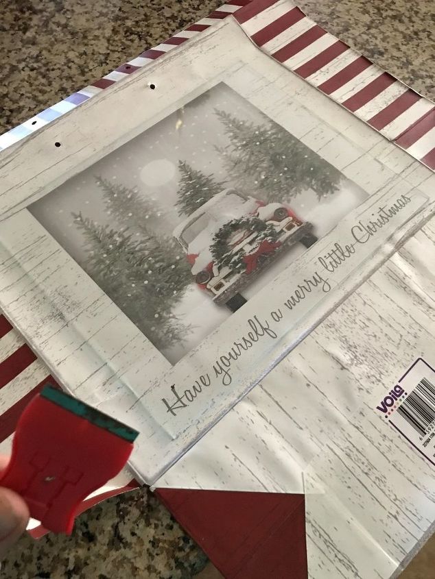 light up holiday bag art