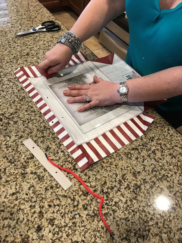 light up holiday bag art