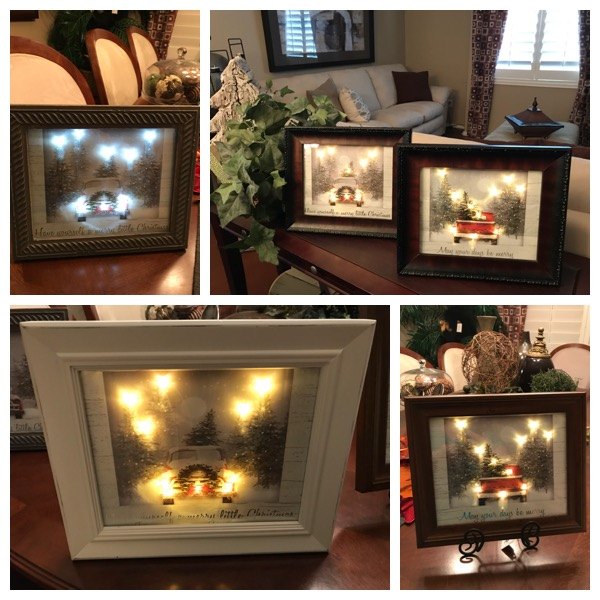 light up holiday bag art