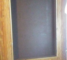 old window turns into a shadow box, Paint background