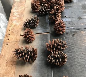 holiday ombre pinecone wreath