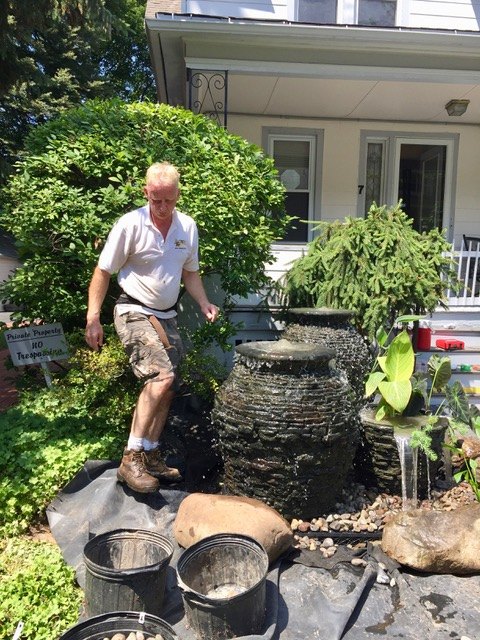 water feature fire installation ideas rochester ny acorn ponds, Tweaking the water feature plants rocks