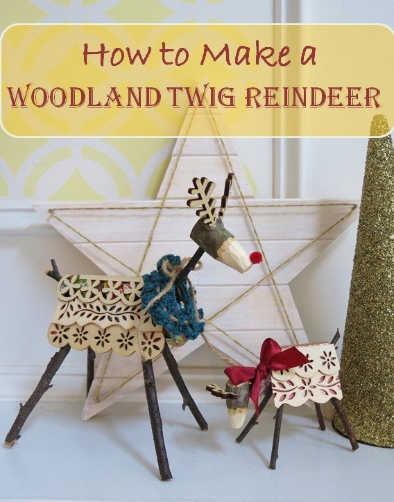 easy forest twig reindeer bem a tempo do natal