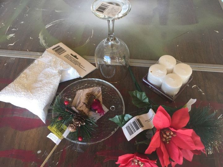 create an easy christmas wine glass candle holder that will impress