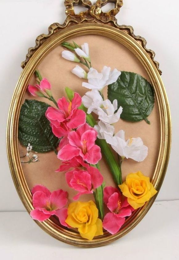 30 mesmerizing ways to decorate with artificial flowers, Incorporate Flowers In A Frame Decor