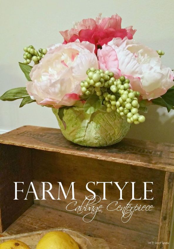 30 mesmerizing ways to decorate with artificial flowers, Make This Unique Bit Of Decor With Cabbage