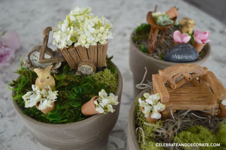 30 mesmerizing ways to decorate with artificial flowers, Create Your Own Heavenly Fairy Garden