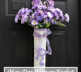 30 mesmerizing ways to decorate with artificial flowers, Hang A Welcoming Flower Basket