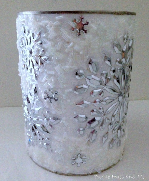 recipiente de copos de nieve