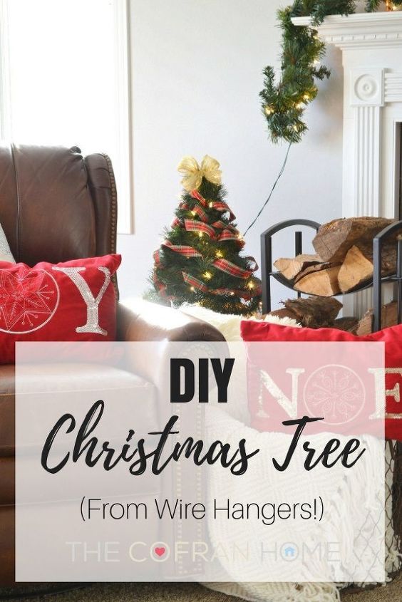 diy christmas tree from wire hangers