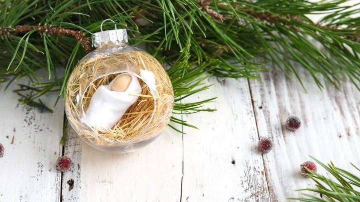 6 upcycled christmas ornaments