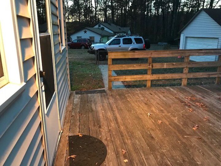 q what can i use on my short rail back deck to add lighting