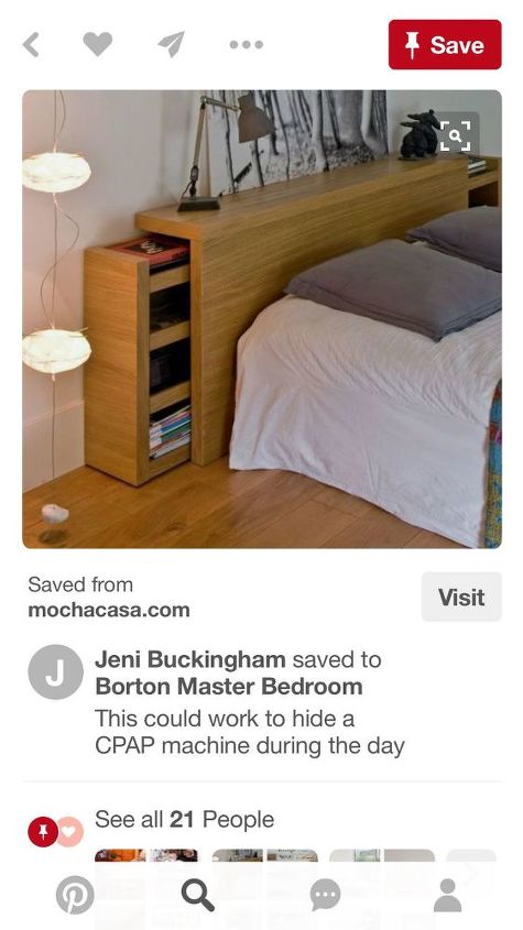 q has anyone made a headboard for cpap users
