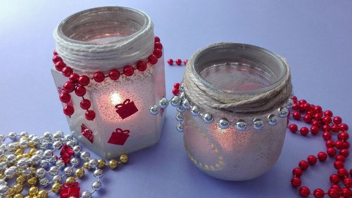 diy frosted mason jar tea light holders and decor your home
