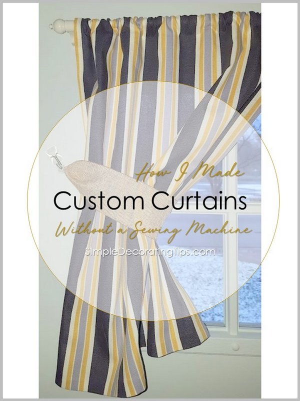 como fiz cortinas personalizadas sem mquina de costura