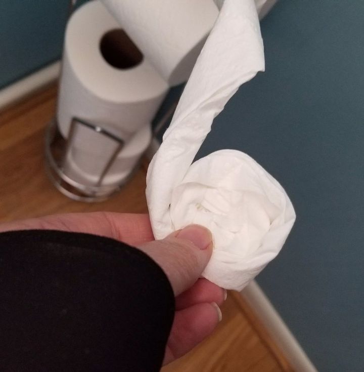 toilet paper roses