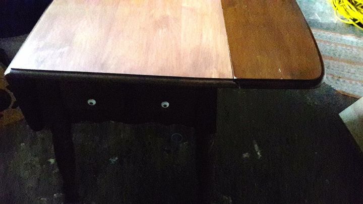 drop leaf table get s real makeover