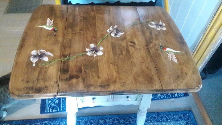 drop leaf table get s real makeover