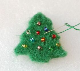 needle felted essential oil diffuser ornament
