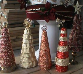 the x large cone christmas tree made with wire and ribbon