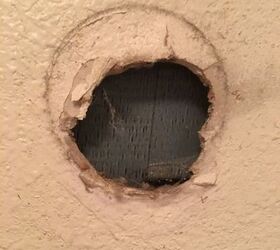 q what is the best way to fix a four inch hole in the wall
