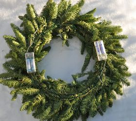 christmas wreaths with lights