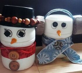 snowman decoration candy holder for christmas
