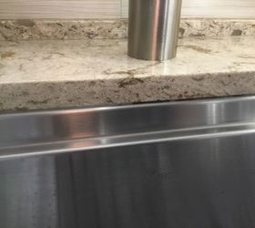 How To Clean Caulking Turned Black Between Ss Sink And Quartz