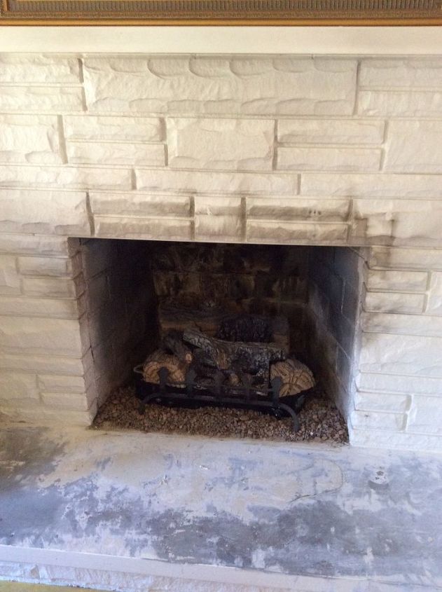 q how can i remove latex paint from a stone fireplace