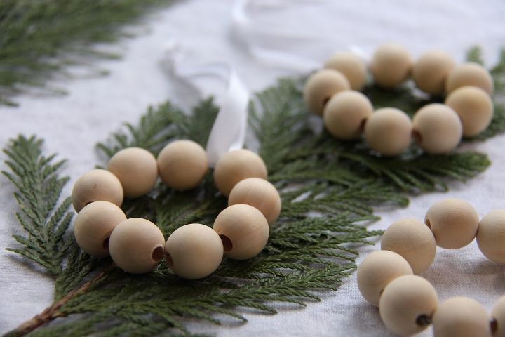 birch bead christmas ornaments