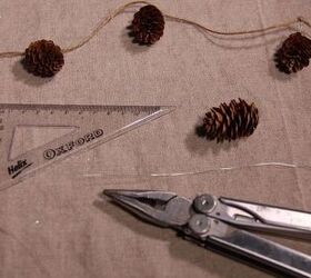 simple pinecone garland with no hot glue, Gather your supplies