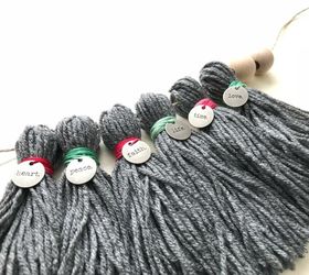diy yarn tassel garland with how to video