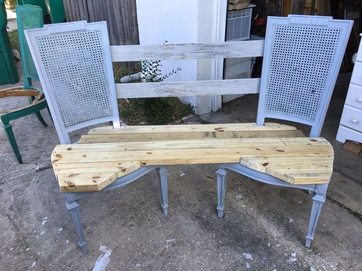 Elegant Curved Dining Banquette Bench From Vintage Thrift Store