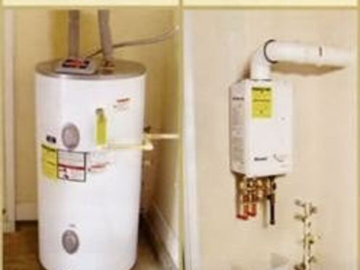 q how to cover an unsightly tankless water heater