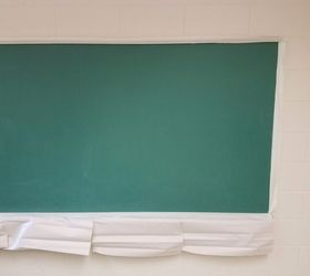 reversing the trend switching from chalkboard to dry erase, Cleaned the board really well with water
