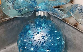 Glass Etching an Ornament and Glass Block