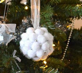 s 26 adorable ornament ideas to get you really excited for christmas, The Easy Pom Pom Ornament