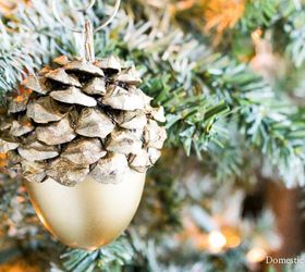 s 26 adorable ornament ideas to get you really excited for christmas, The Faux Acorn Ornament