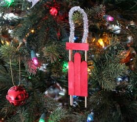 s 26 adorable ornament ideas to get you really excited for christmas, The Simple Sled Ornament