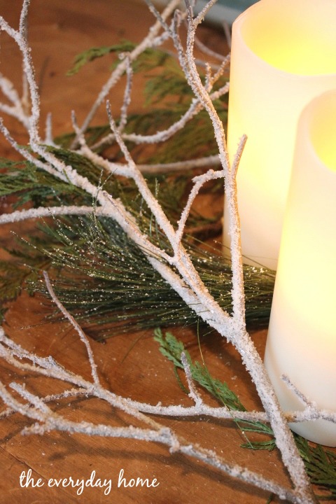 s make your home a winter wonderland with these stunning ideas, Sparkling Iced Winter Branches