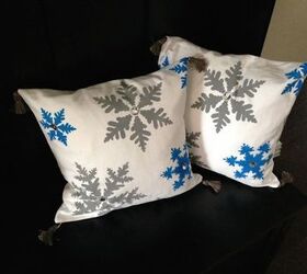 s make your home a winter wonderland with these stunning ideas, Or These Snowflake Accent Pillows