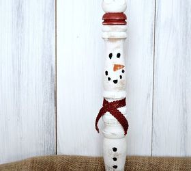 s make your home a winter wonderland with these stunning ideas, This Vintage Spindle Snowmen