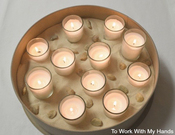 s make your home a winter wonderland with these stunning ideas, A Cozy Candle Vignette