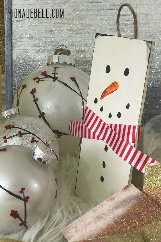 super simple snowman tree decor make this with friends